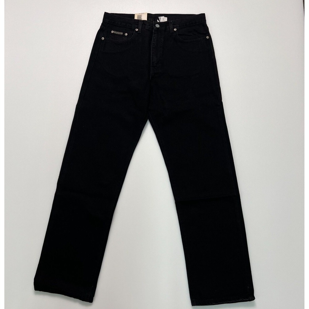 Calvin Klein Jeans Straight Leg Slim Fit Black Women's Size 13 (W32xL32) VTG NWT